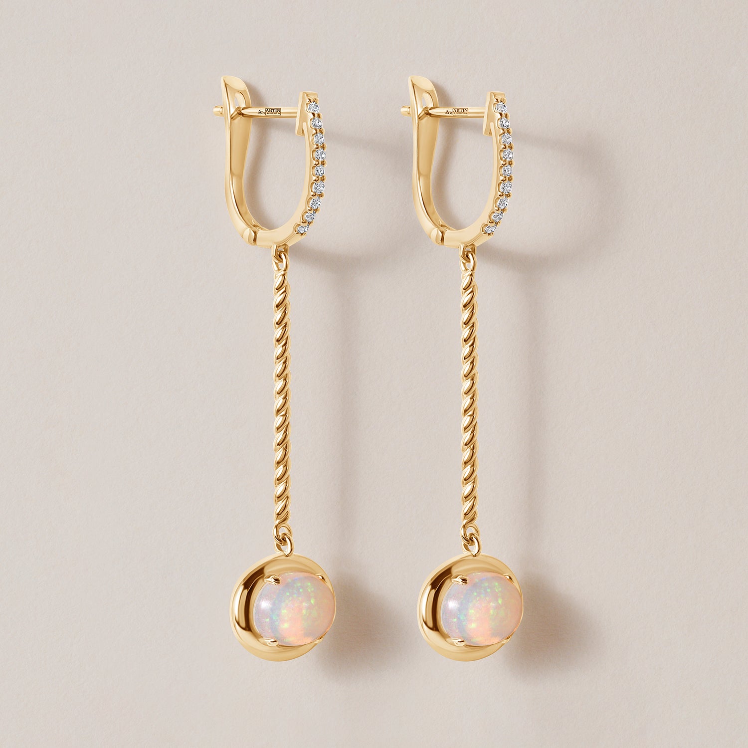 Riviera Fire Opal Cascade Earrings
