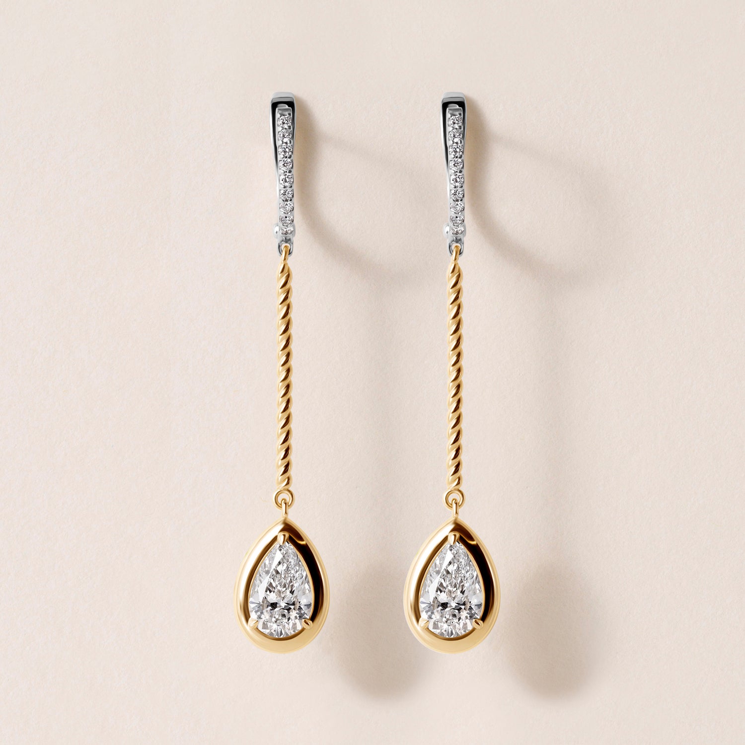 Riviera Pear Cascade Drop Earrings