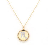 14K Gold Diamond Scorpio Zodiac Medallion