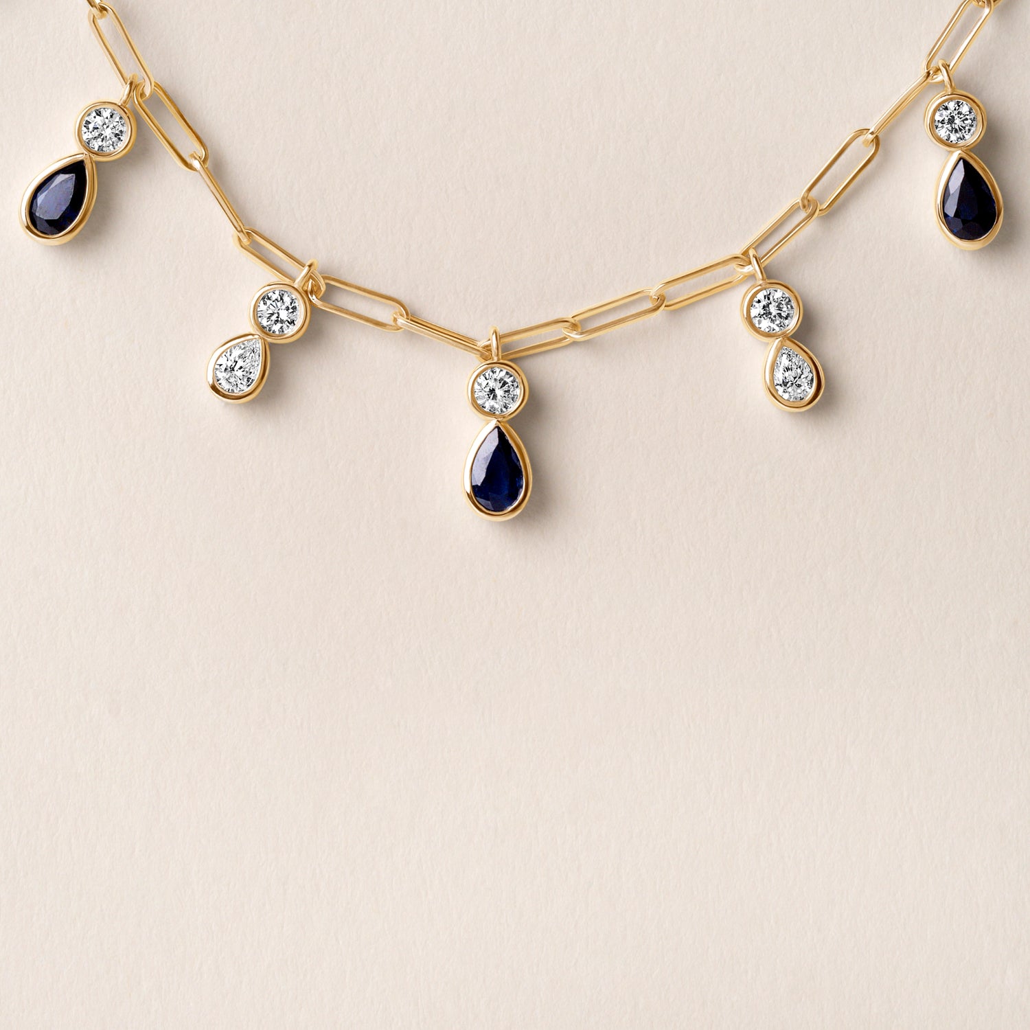 Ondina Blue Sapphire Necklace