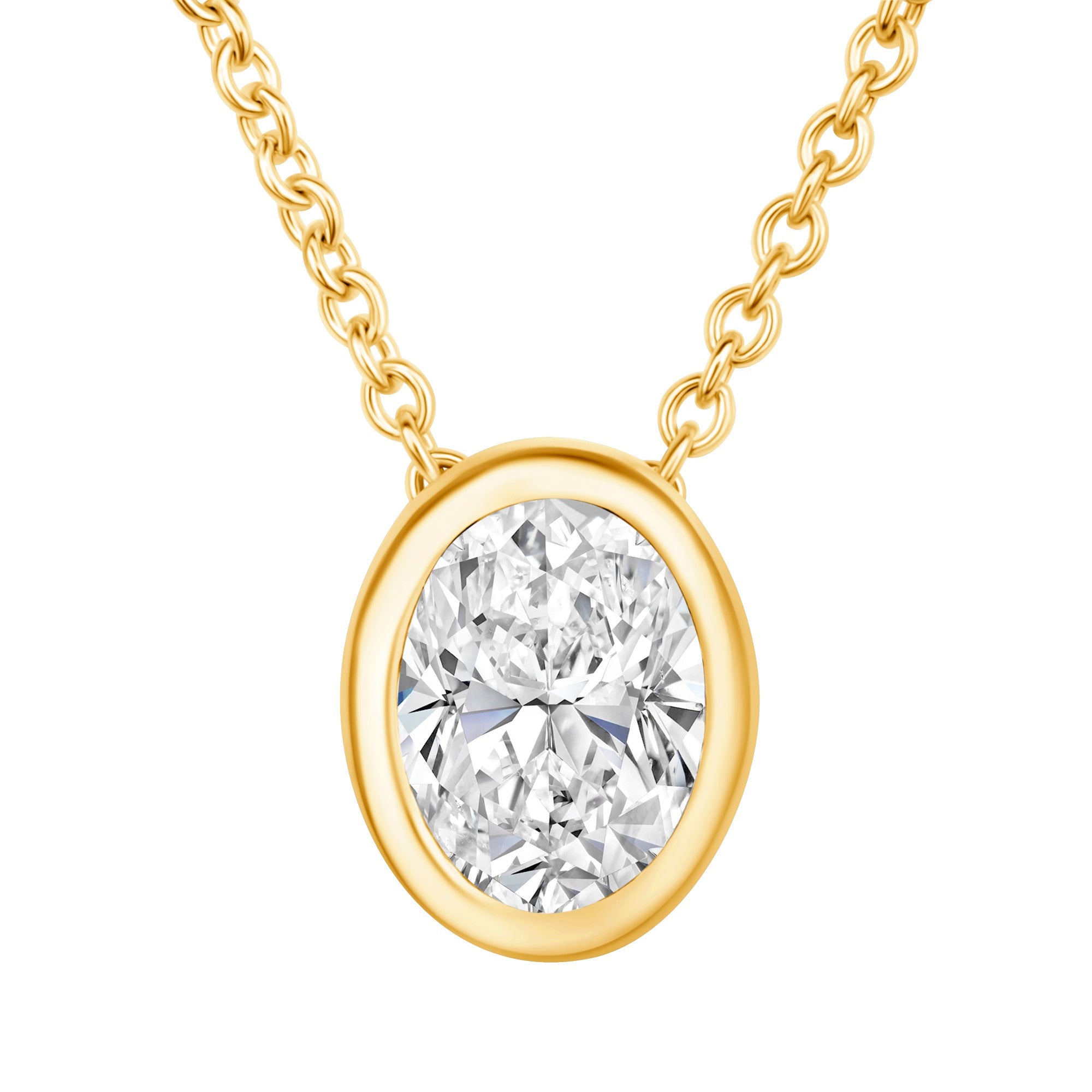 Oval Bezel Lumière Pendant