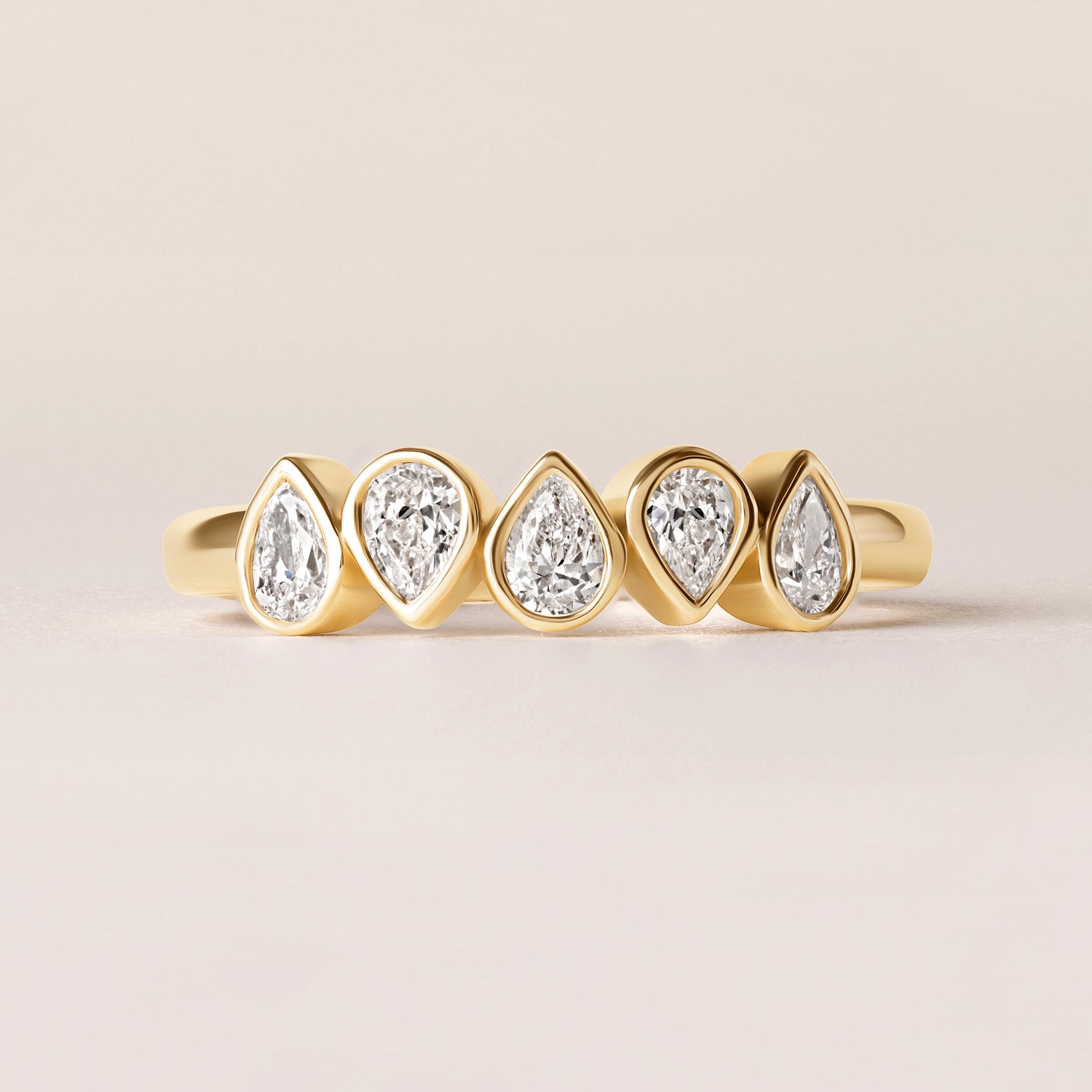 Aurora Pear Elegance Band
