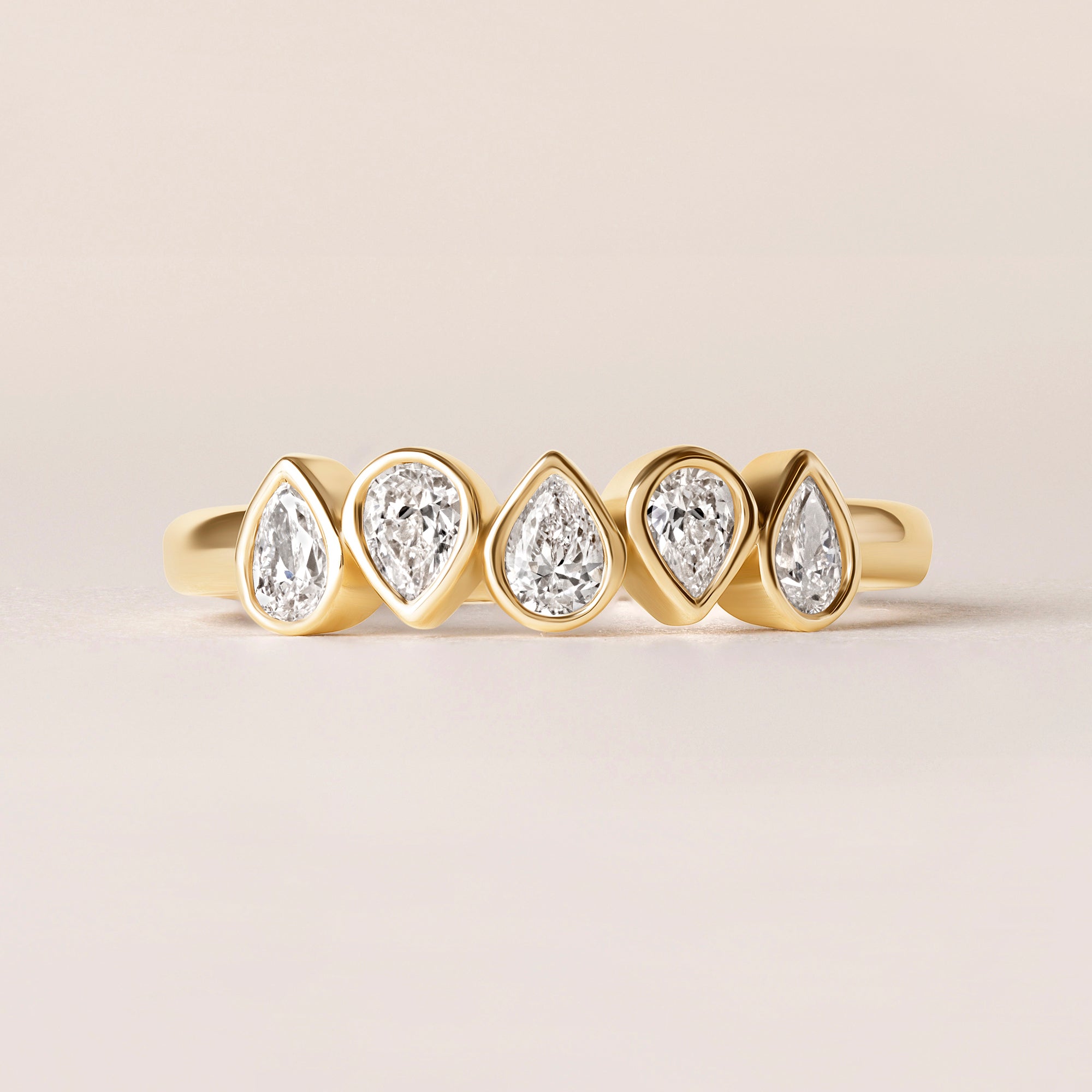 Aurora Pear Elegance Band