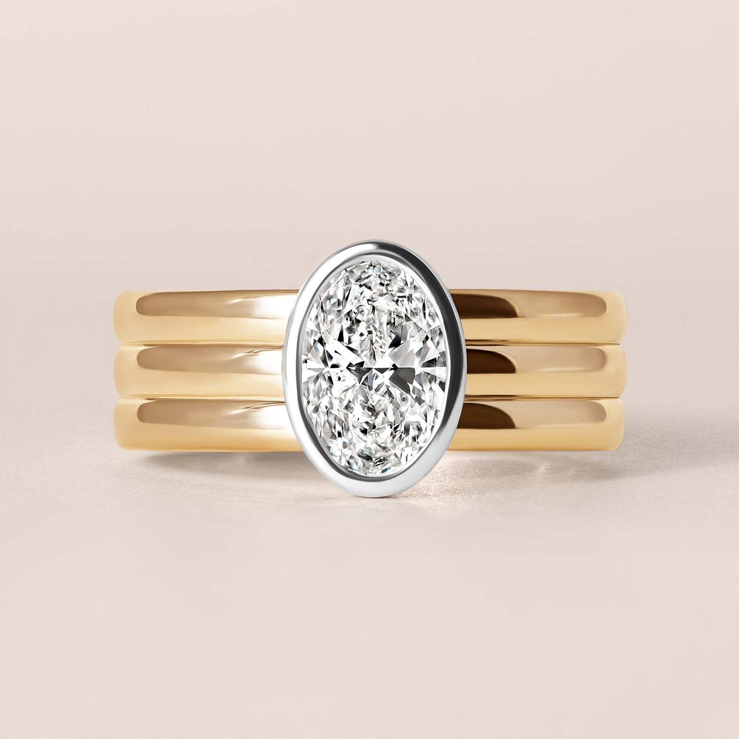 Oval Solenne Engagement Ring
