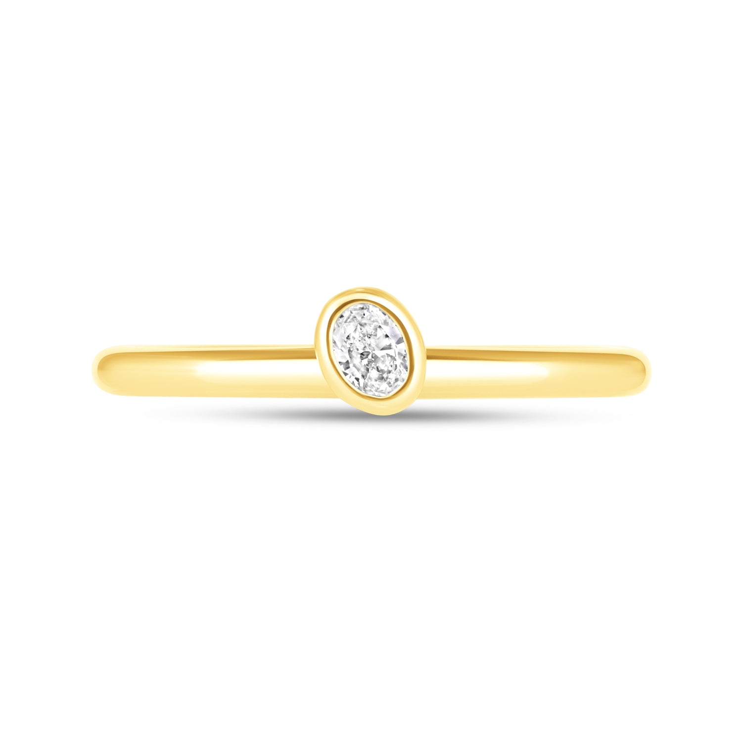 Offset Oval Spark Ring