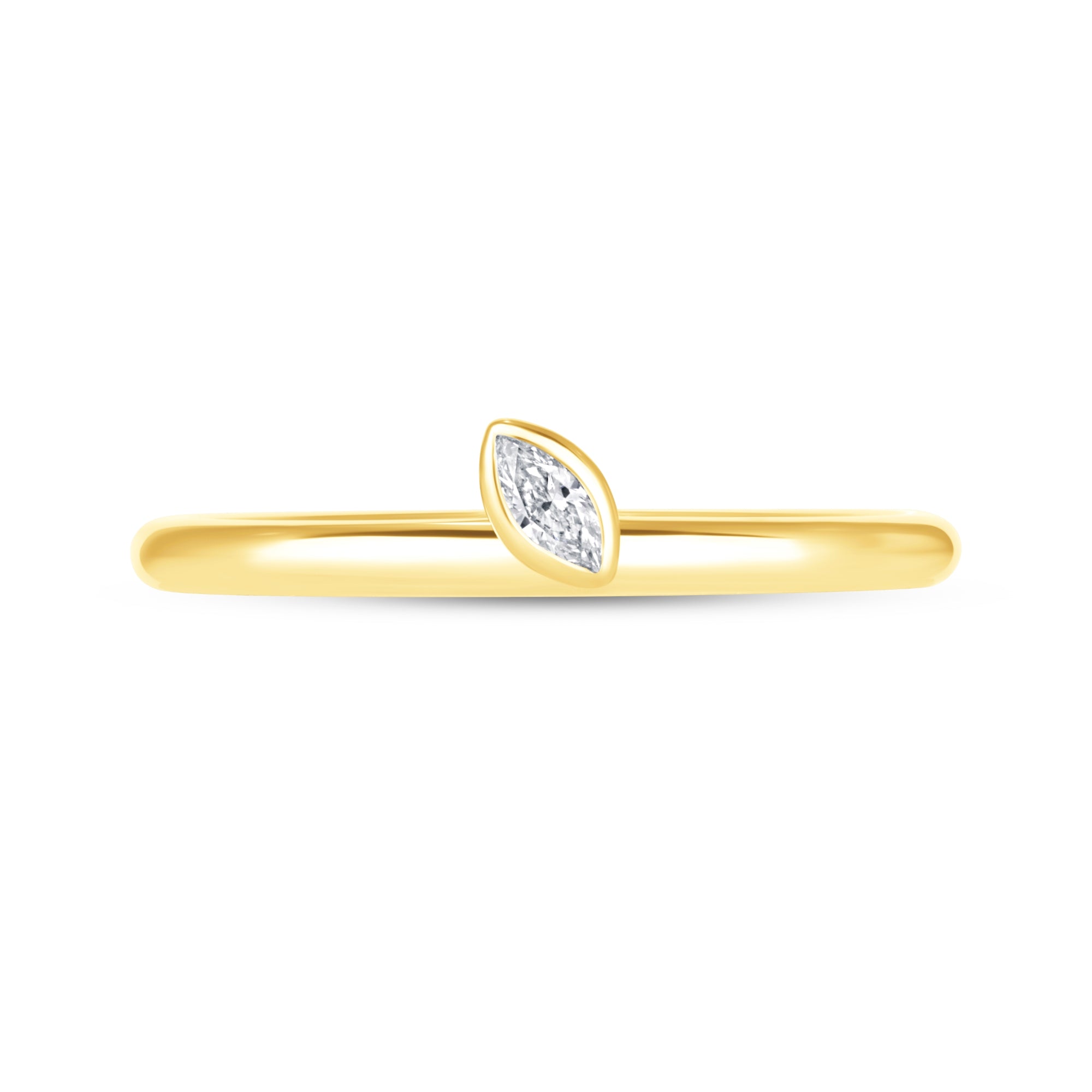 Offset Marquise Spark Ring
