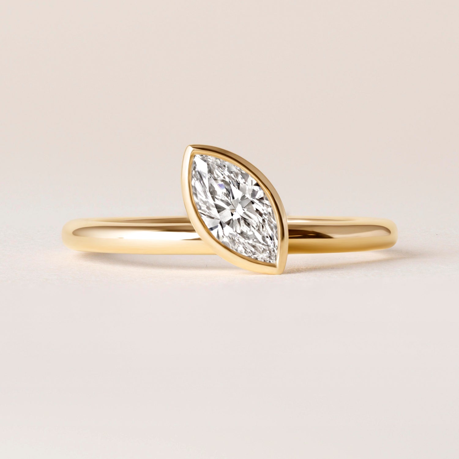 Offset Marquise Lux Ring