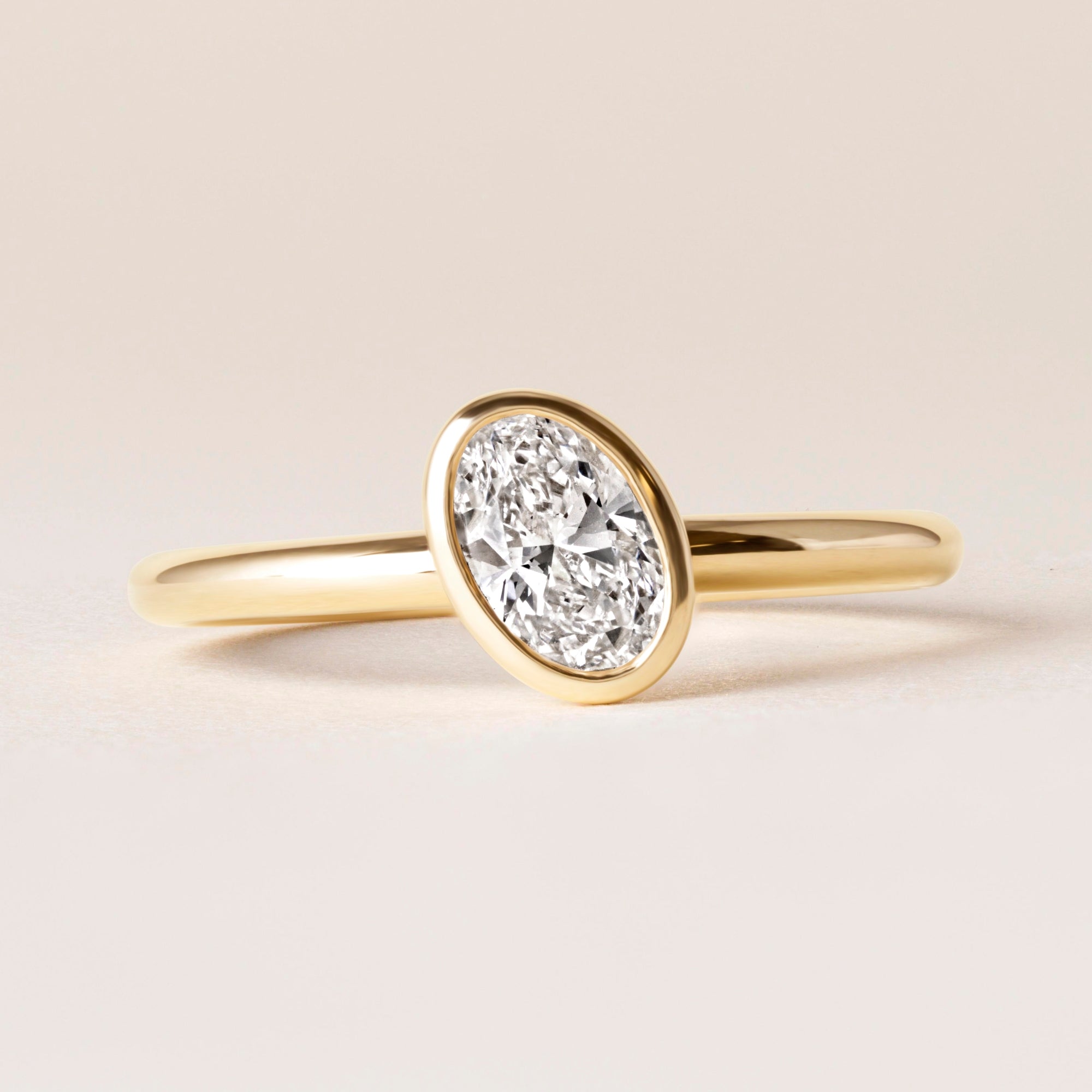 Offset Oval Lux Ring