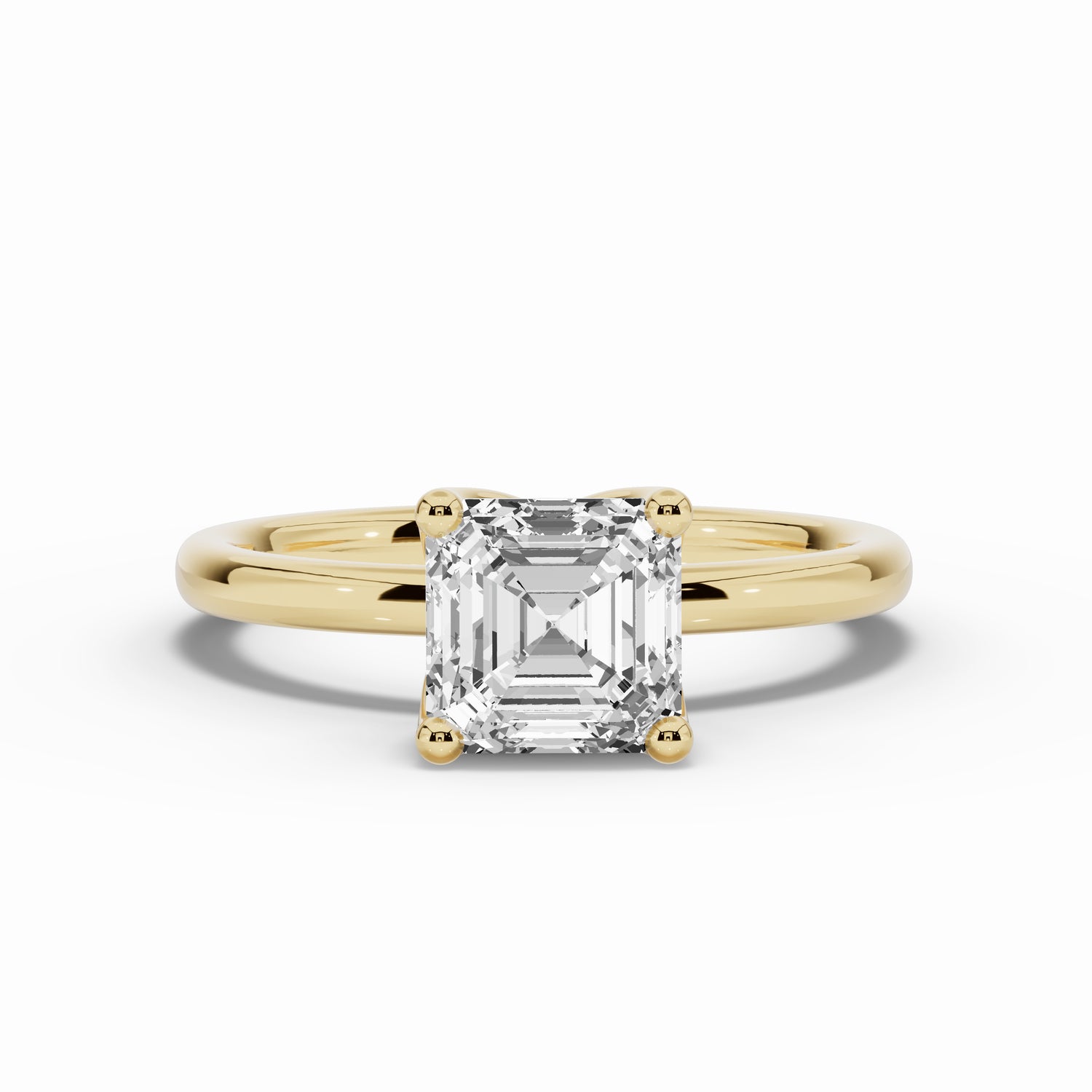 Asscher Lustre Solitaire