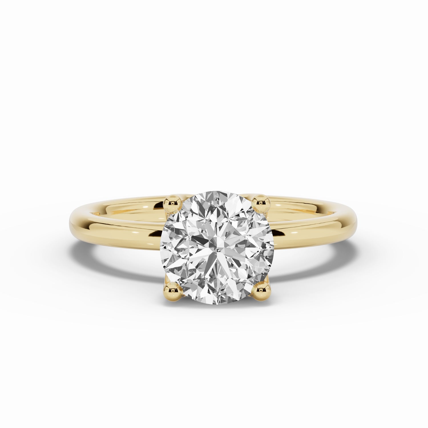 Round Lustre Solitaire