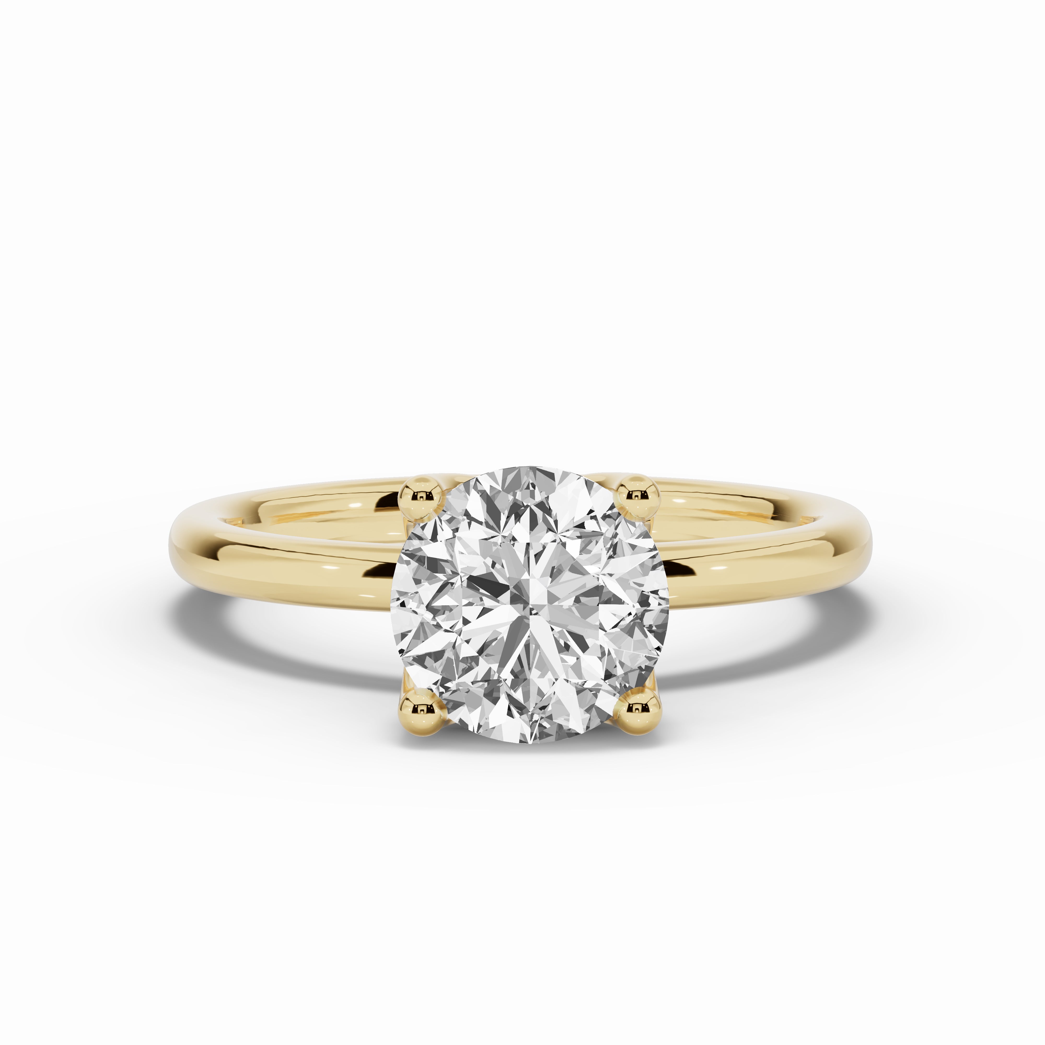 Round Lustre Solitaire
