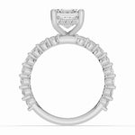 Asscher Aurielle Crown Engagement Ring Ring ABER-106-AS-LGD-6  - Abtin & Co.