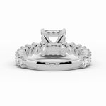 Asscher Aurielle Crown Engagement Ring Ring ABER-106-AS-LGD-6  - Abtin & Co.