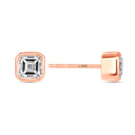 Asscher Célina Bezel Studs Earring ABE-233-D-7  - Abtin & Co.