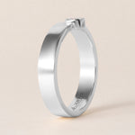 Asscher Centerline Edge Ring Ring ABB-713.1V1-AS-D-14  - Abtin & Co.