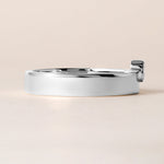 Asscher Centerline Edge Ring Ring ABB-713.1V1-AS-D-14  - Abtin & Co.