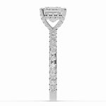 Asscher Coronet Diamond Crown Engagement Ring Ring ABER-105-AS-LGD-6  - Abtin & Co.