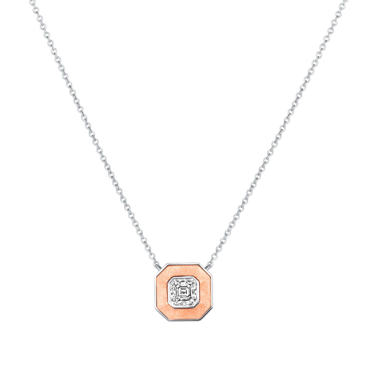 Asscher Lumina Medallion Pendant Pendant ABP-247-LGD-7  - Abtin & Co.