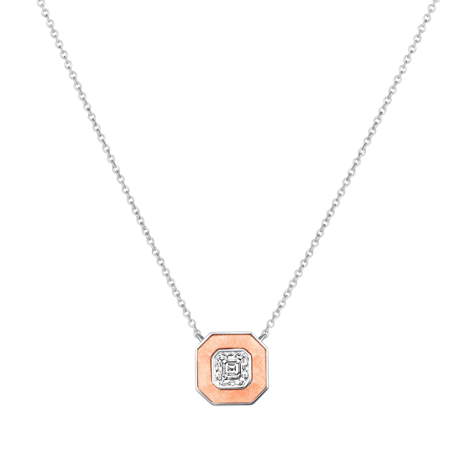 Asscher Lumina Medallion Pendant Pendant ABP-247-LGD-7  - Abtin & Co.
