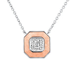 Asscher Lumina Medallion Pendant Pendant ABP-247-LGD-7  - Abtin & Co.