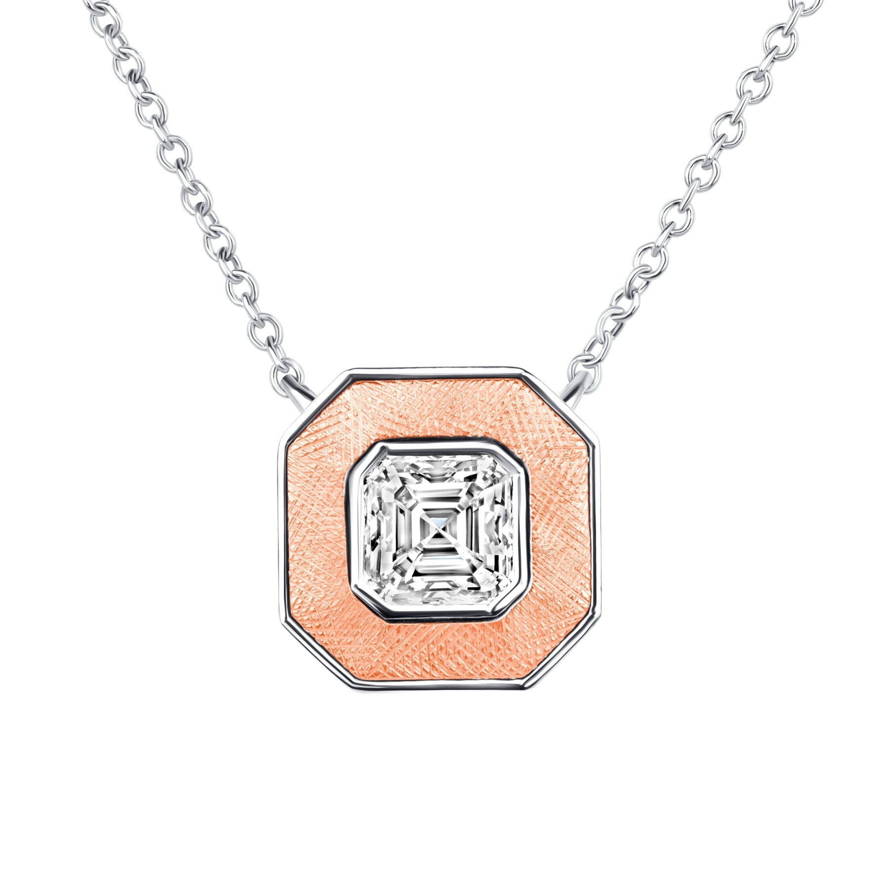 Asscher Lumina Medallion Pendant Pendant ABP-247-LGD-7  - Abtin & Co.