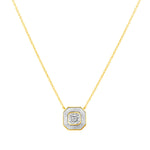 Asscher Lumina Medallion Pendant Pendant ABP-247-LGD-4  - Abtin & Co.