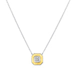 Asscher Lumina Medallion Pendant Pendant ABP-247-LGD-1  - Abtin & Co.