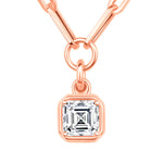 Asscher Lustra Bezel Pendant Pendant ABP-234-LGD-7  - Abtin & Co.