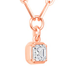 Asscher Lustra Bezel Pendant Pendant ABP-234-LGD-7  - Abtin & Co.