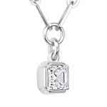 Asscher Lustra Bezel Pendant Pendant ABP-234-LGD-4  - Abtin & Co.