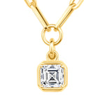 Asscher Lustra Bezel Pendant Pendant ABP-234-LGD-1  - Abtin & Co.