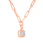 Asscher Lustra Bezel Pendant Pendant ABP-234-LGD-7  - Abtin & Co.