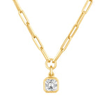 Asscher Lustra Bezel Pendant Pendant ABP-234-LGD-1  - Abtin & Co.