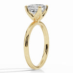 Asscher Lustre Solitaire Ring ABER-100-AS-LGD-1  - Abtin & Co.