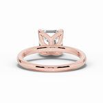 Asscher Lustre Solitaire Ring ABER-100-AS-LGD-11  - Abtin & Co.