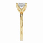Asscher Lustre Solitaire Ring ABER-100-AS-LGD-1  - Abtin & Co.