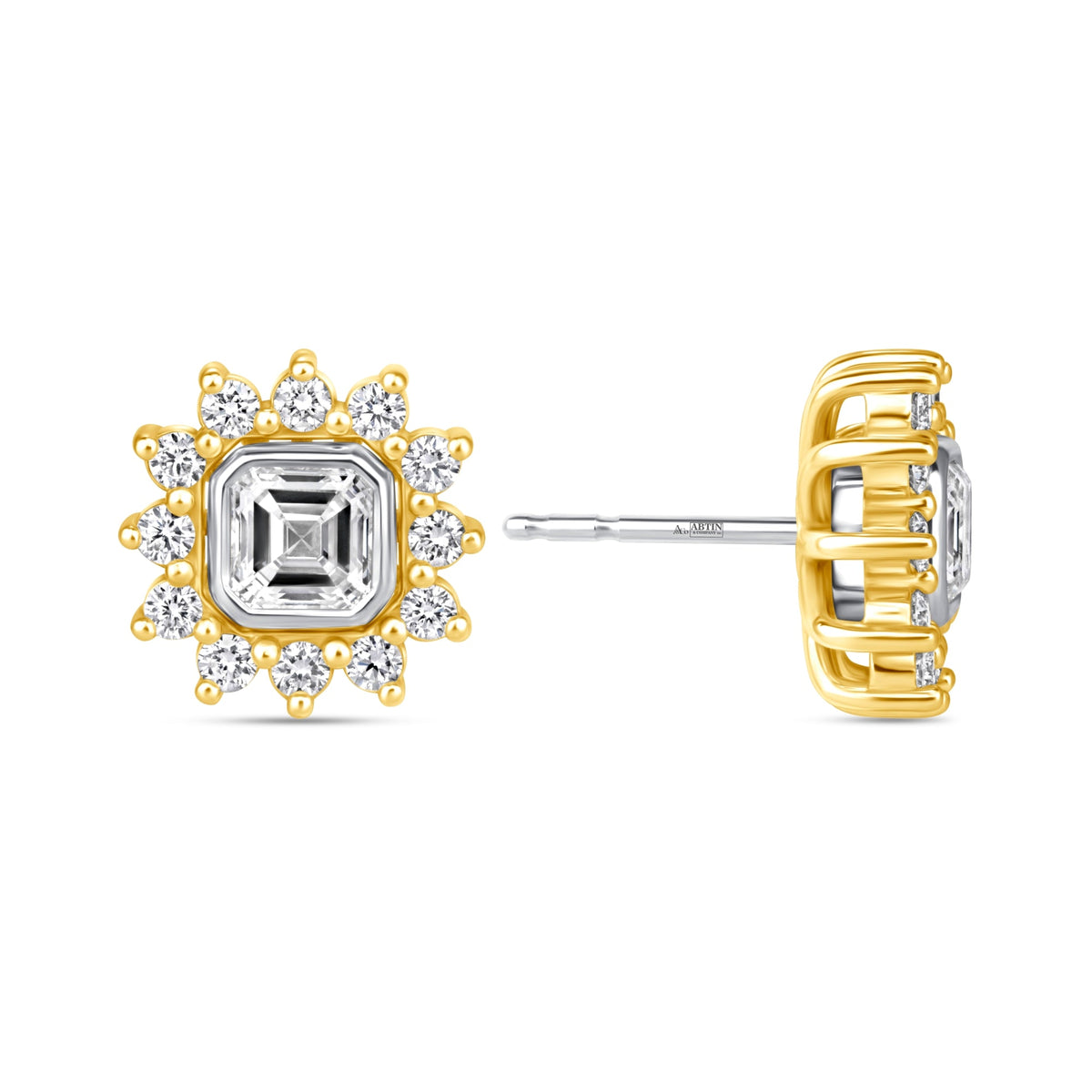 Asscher Majesté Jackets Earring ABE-223-LGD-1  - Abtin & Co.