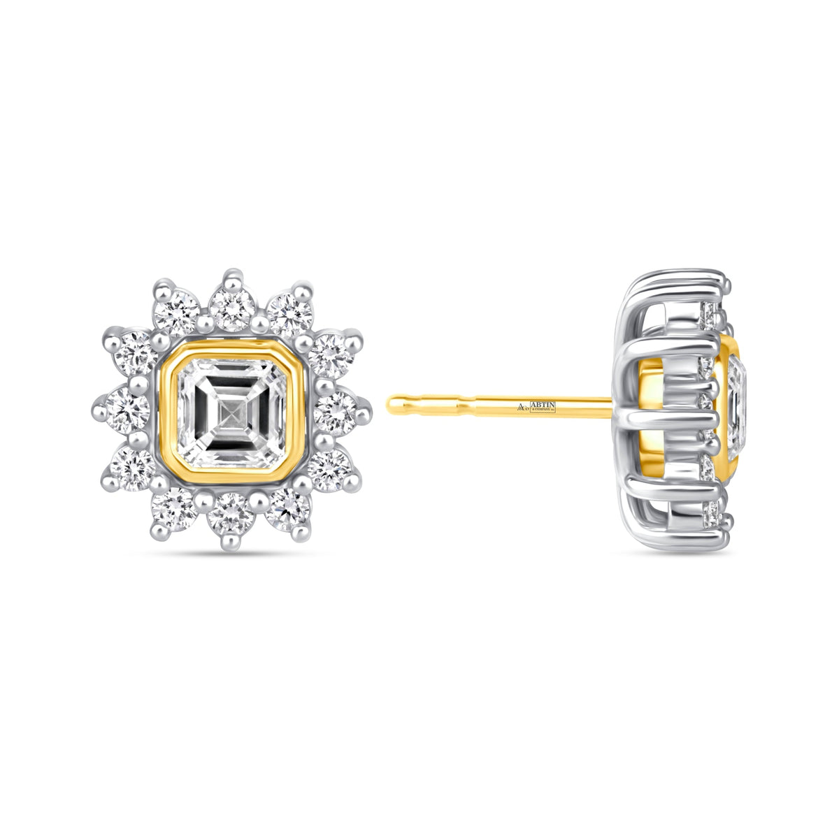 Asscher Majesté Jackets Earring ABE-223-LGD-4  - Abtin & Co.