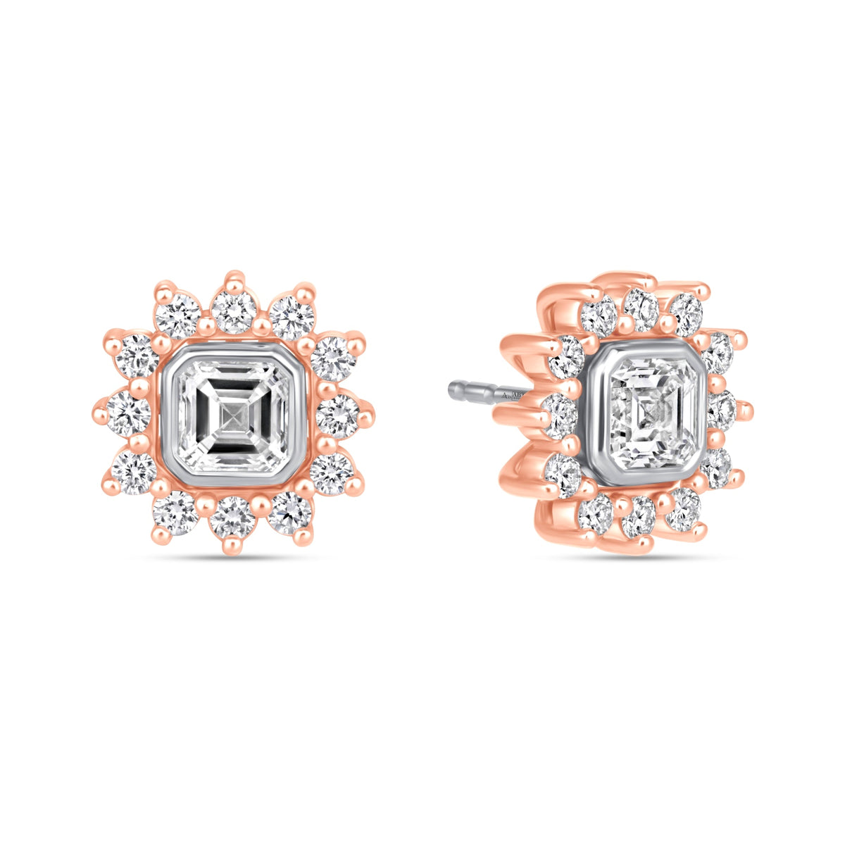 Asscher Majesté Jackets Earring ABE-223-LGD-7  - Abtin & Co.