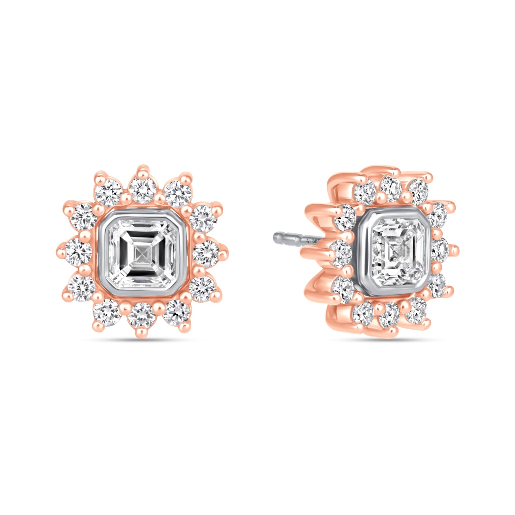 Asscher Majesté Jackets Earring ABE-223-LGD-7  - Abtin & Co.