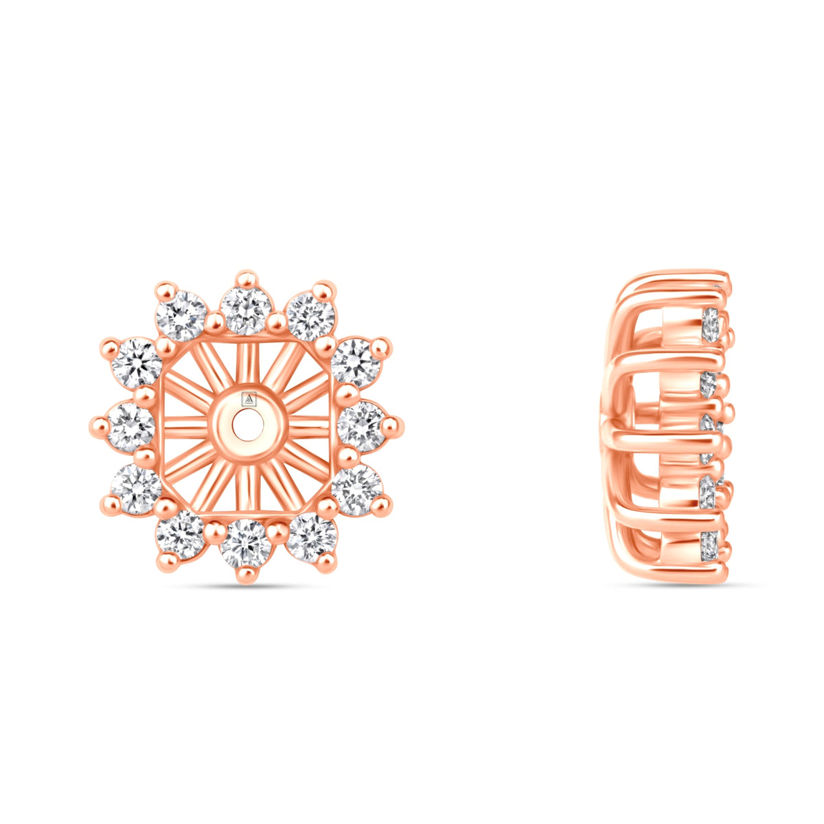 Asscher Majesté Jackets Earring ABE-223-LGD-7  - Abtin & Co.