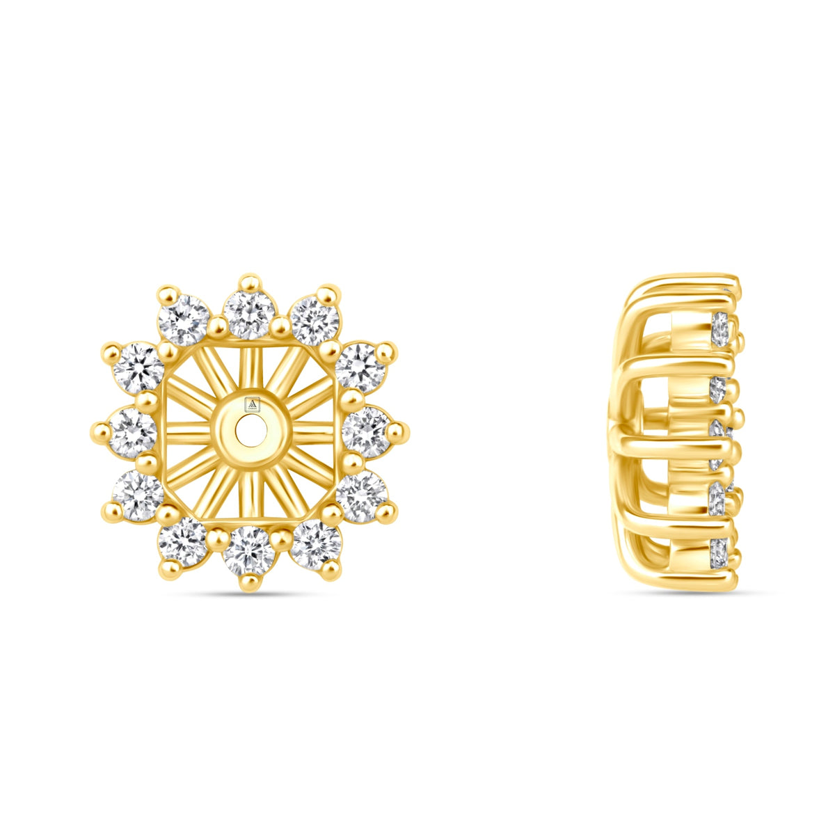 Asscher Majesté Jackets Earring ABE-223-LGD-1  - Abtin & Co.