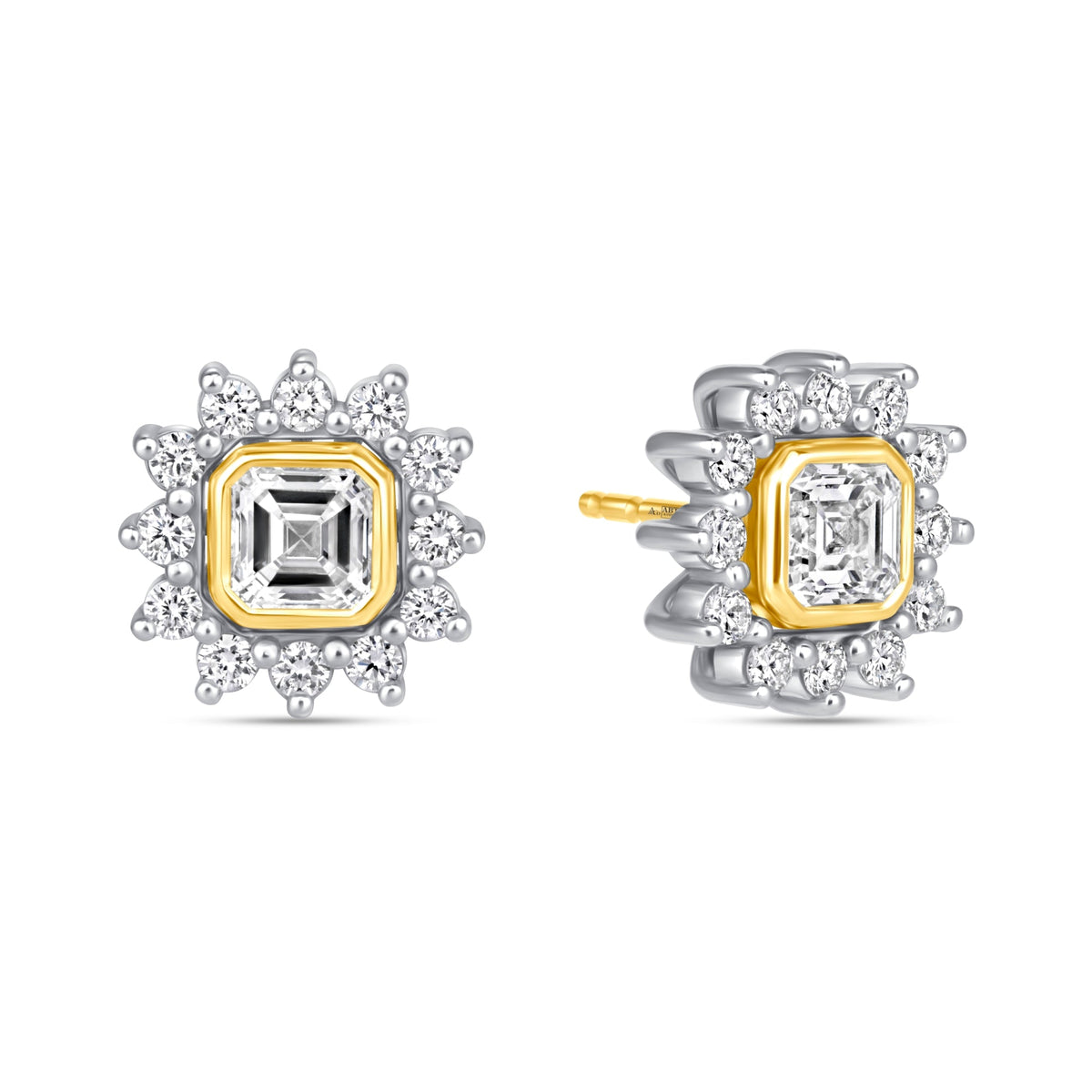 Asscher Majesté Jackets Earring ABE-223-LGD-4  - Abtin & Co.