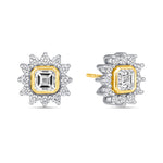 Asscher Majesté Jackets Earring ABE-223-LGD-4  - Abtin & Co.