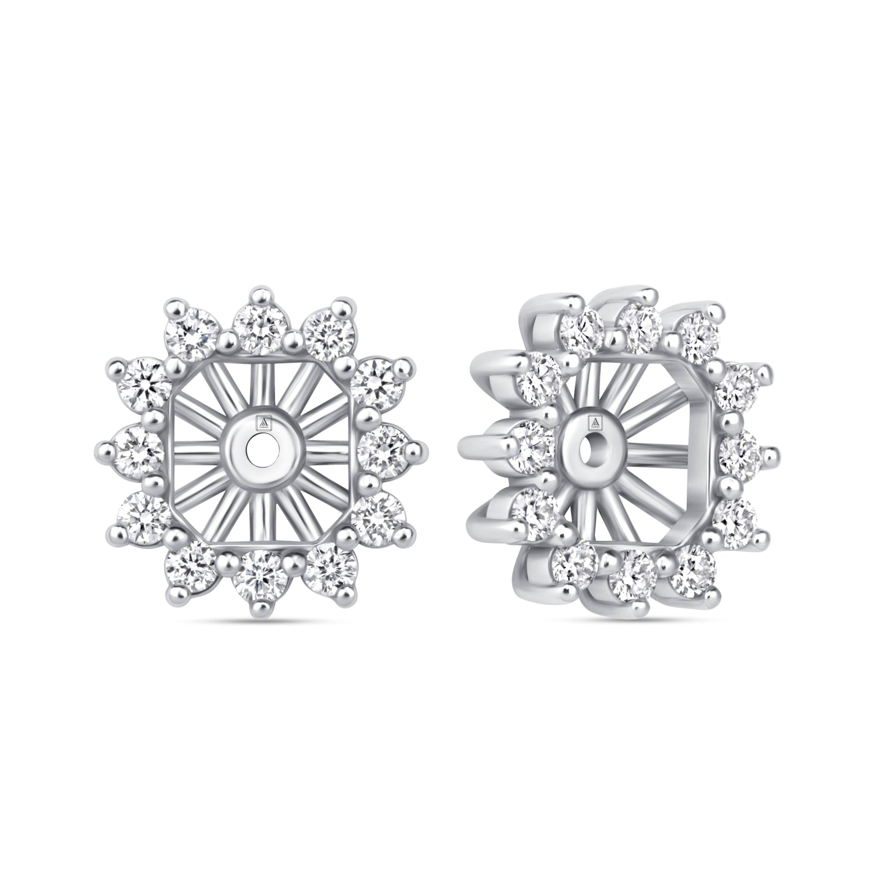 Asscher Majesté Jackets Earring ABE-223-LGD-4  - Abtin & Co.