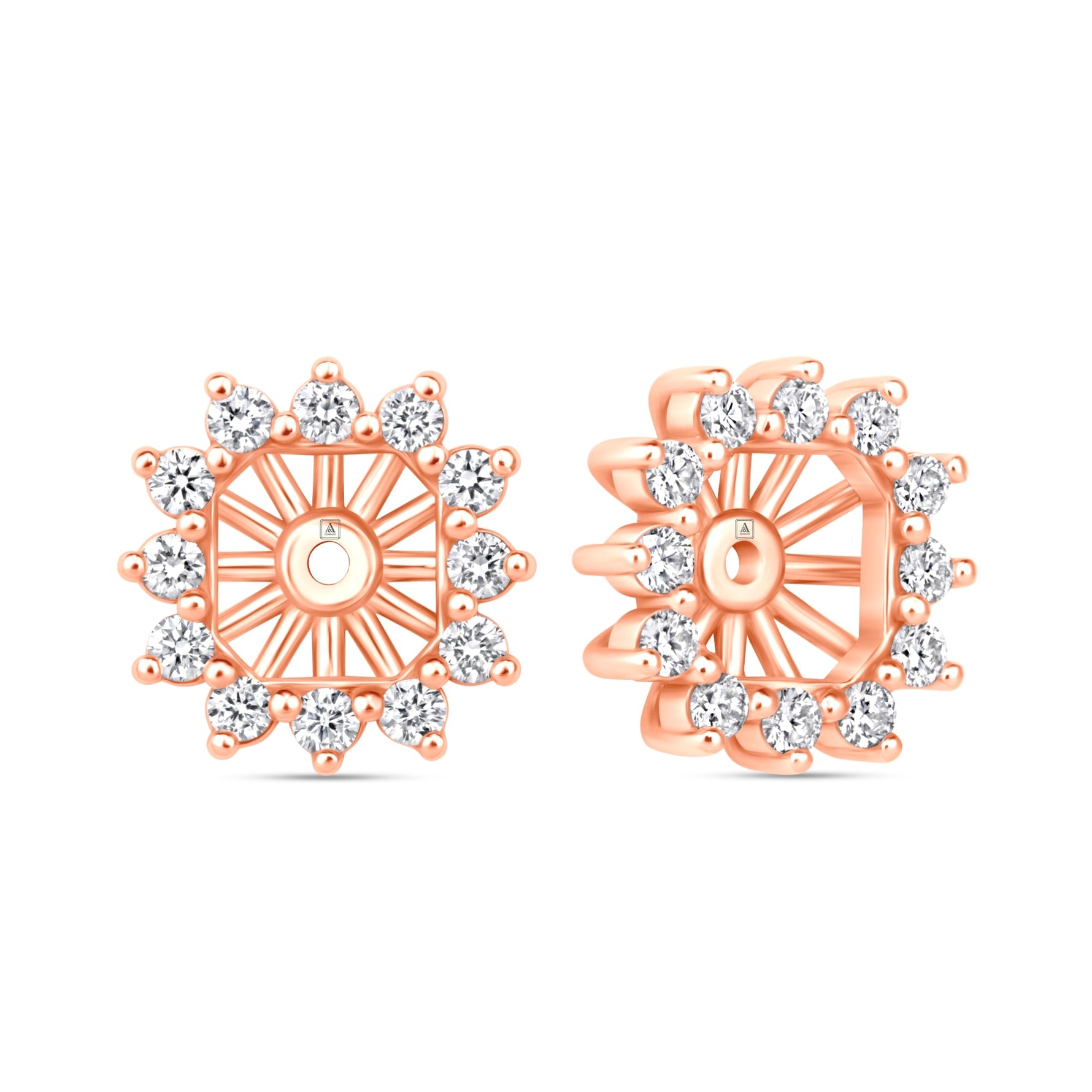 Asscher Majesté Jackets Earring ABE-223-LGD-7  - Abtin & Co.