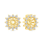 Asscher Majesté Jackets Earring ABE-223-LGD-1  - Abtin & Co.