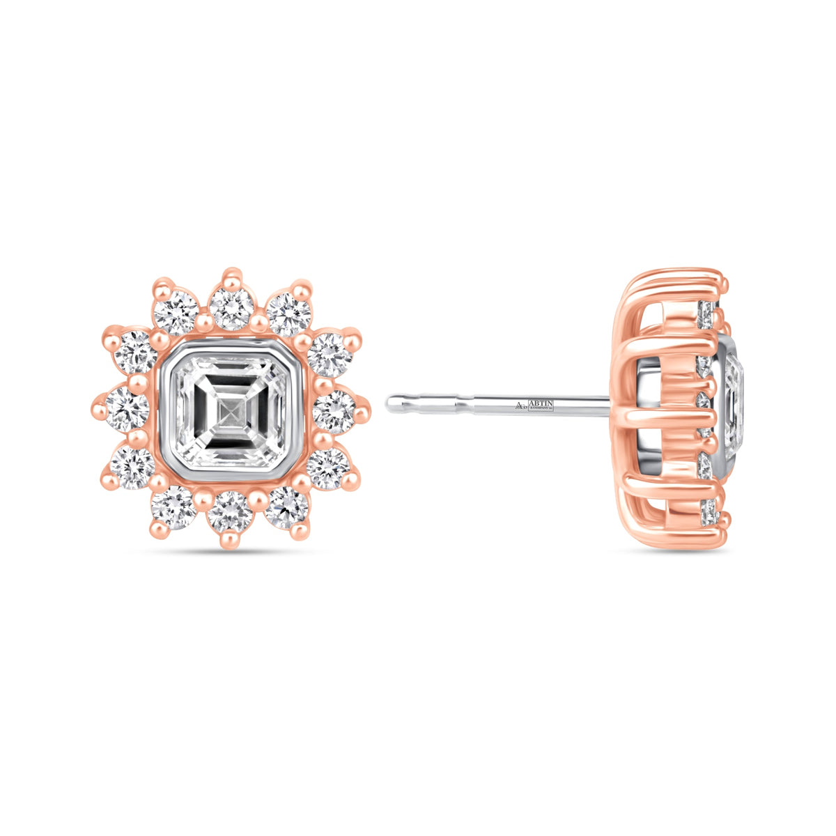 Asscher Majesté Jackets Earring ABE-223-LGD-7  - Abtin & Co.