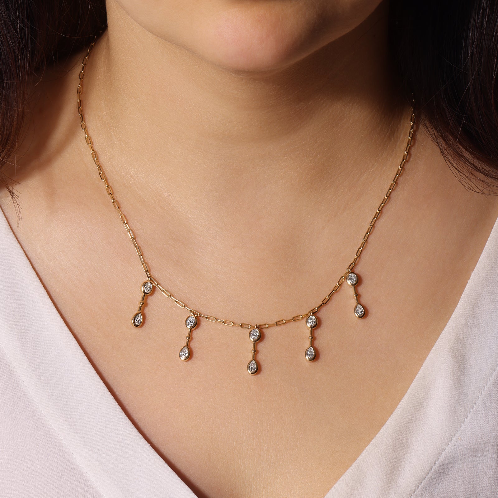Aurelia Necklace Necklace ABN-182-LGD-1  - Abtin & Co.