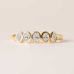 Aurora Asscher Elegance Band Ring ABB-714-OV-D-1  - Abtin & Co.
